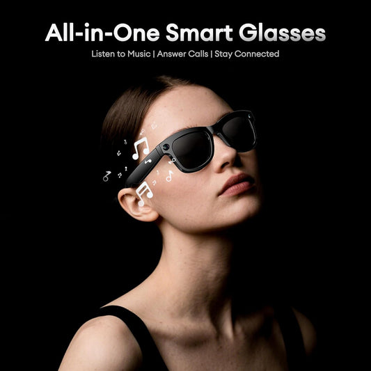 1080P HD AI Smart Camera Glasses 8MP Camera Bluetooth 5.4 Recording Glasses