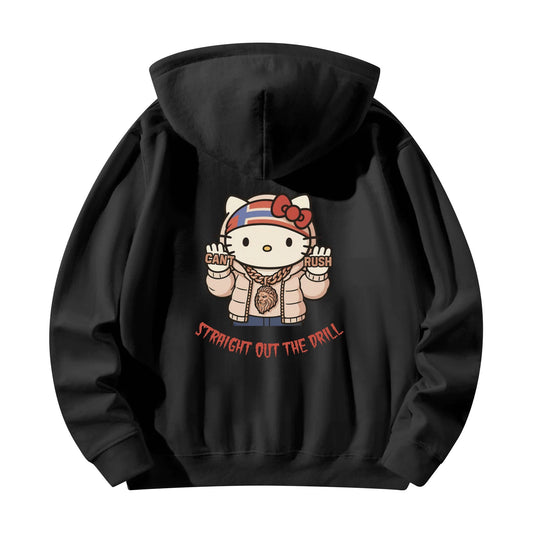 Front & Back Printing Adult Cotton Hoodie
