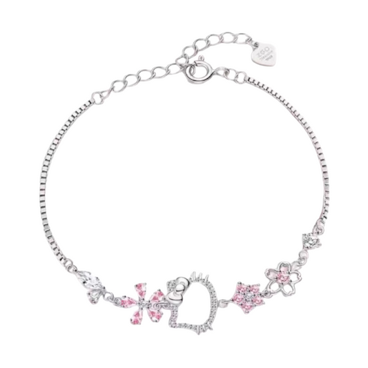 Hello Kitty Sakura design Bracelet women bracelet fashion accessories