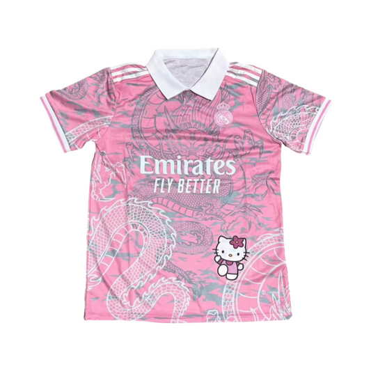 Hello Kitty Real Madrid & Barca Football Jerseys Short Sleeves
