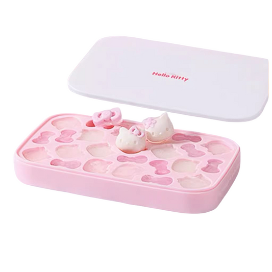Hellokitty ice grid mold food grade silicone press ice box