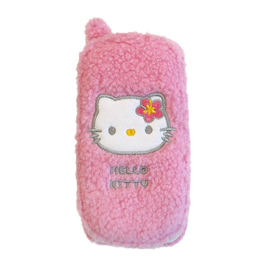Hello Kitty Plush Flip Mirror Phone Case