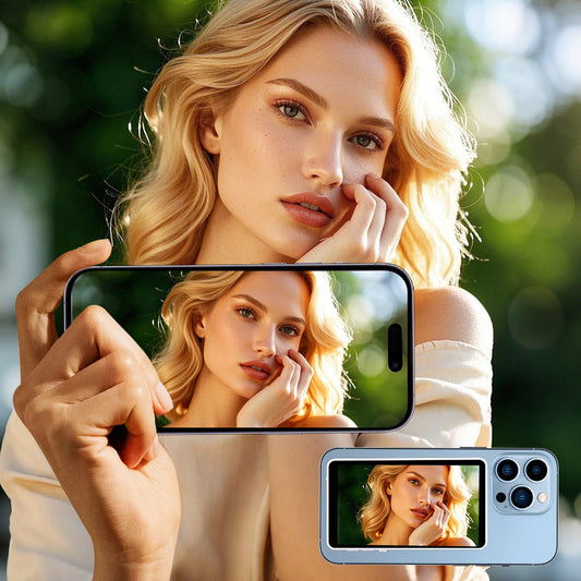 Bluetooth remote control magnetic phone Vlog selfie monitor screen 1800 mAh bettery