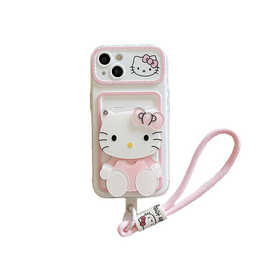 Hello Kitty phone case iphone cover with lanyard