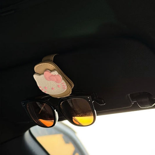 Hello Kitty design sunglasses holder car accessories Buy 1 get 1 free