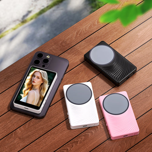 Bluetooth remote control magnetic phone Vlog selfie monitor screen 1800 mAh bettery