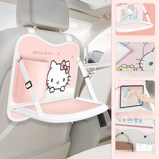 Hello Kitty car storage bag with folding table car accessories
