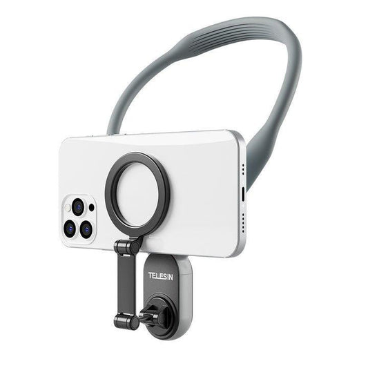 Magnetic Neck Cell Phone Holder Selfie Hand Free Neck Phone Mount Stand