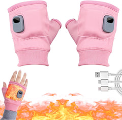 Portable Heating Gloves with Digital Display Rechargeable Heated Gloves