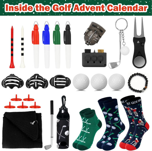 Golf Advent Calendar 2025 24 Days Christmas Countdown Calendar