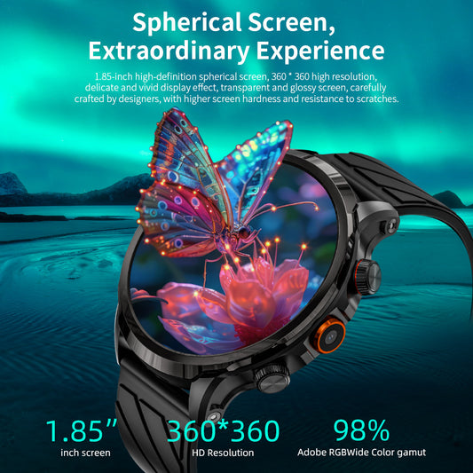 LOKMAT Smart Watch with 1.85-inch Large Screen Supports SIM Card & GPS Real-time