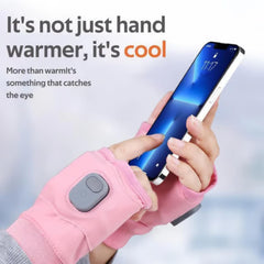 Portable Heating Gloves with Digital Display Rechargeable Heated Gloves
