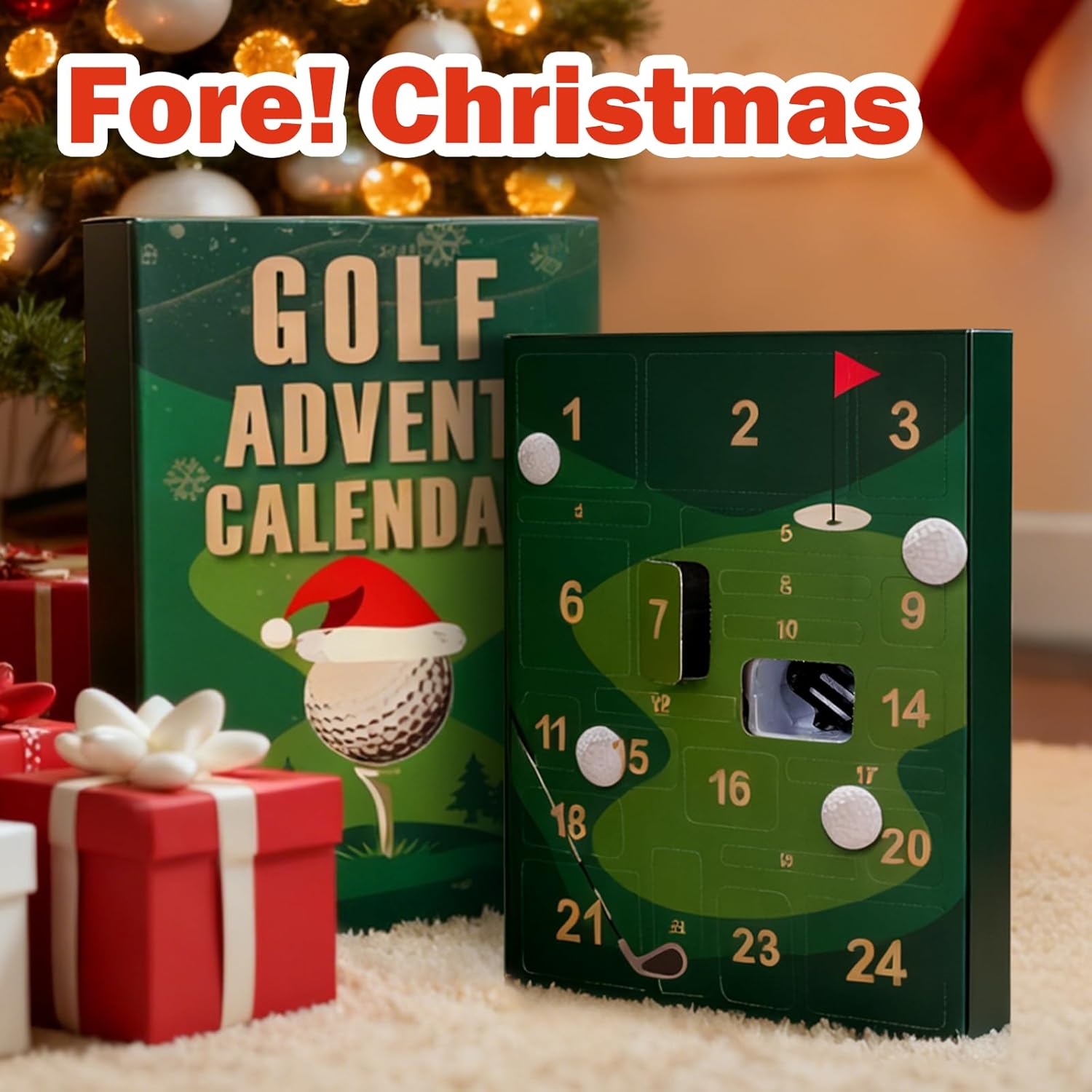 Golf Advent Calendar 2025 24 Days Christmas Countdown Calendar