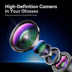 1080P HD AI Smart Camera Glasses 8MP Camera Bluetooth 5.4 Recording Glasses