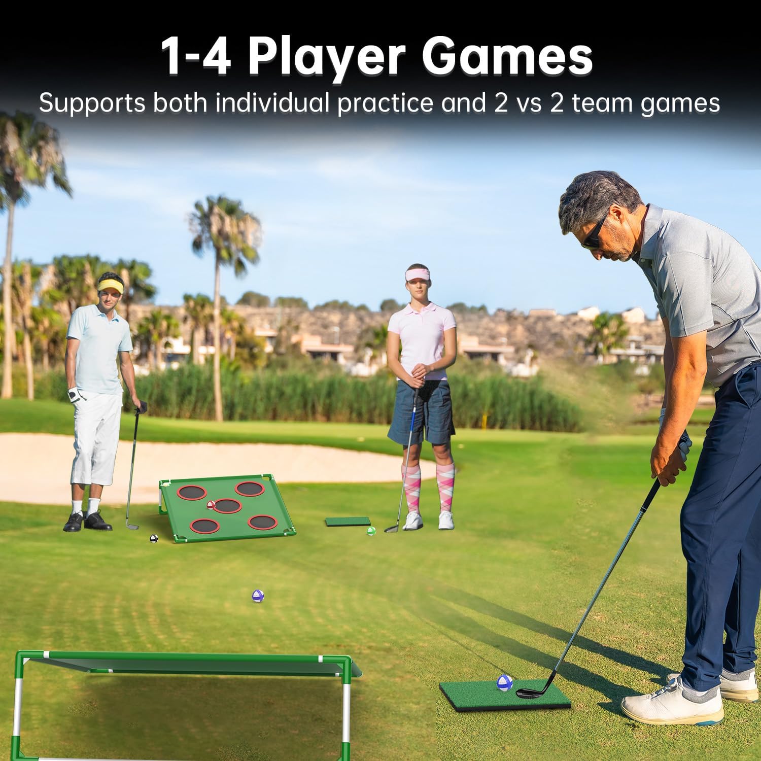 Golf Pong Indoor & Outdoor Set Game for Christmas Gift