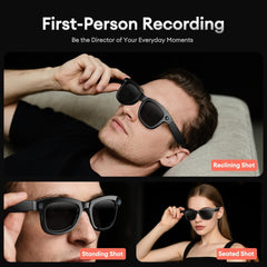1080P HD AI Smart Camera Glasses 8MP Camera Bluetooth 5.4 Recording Glasses