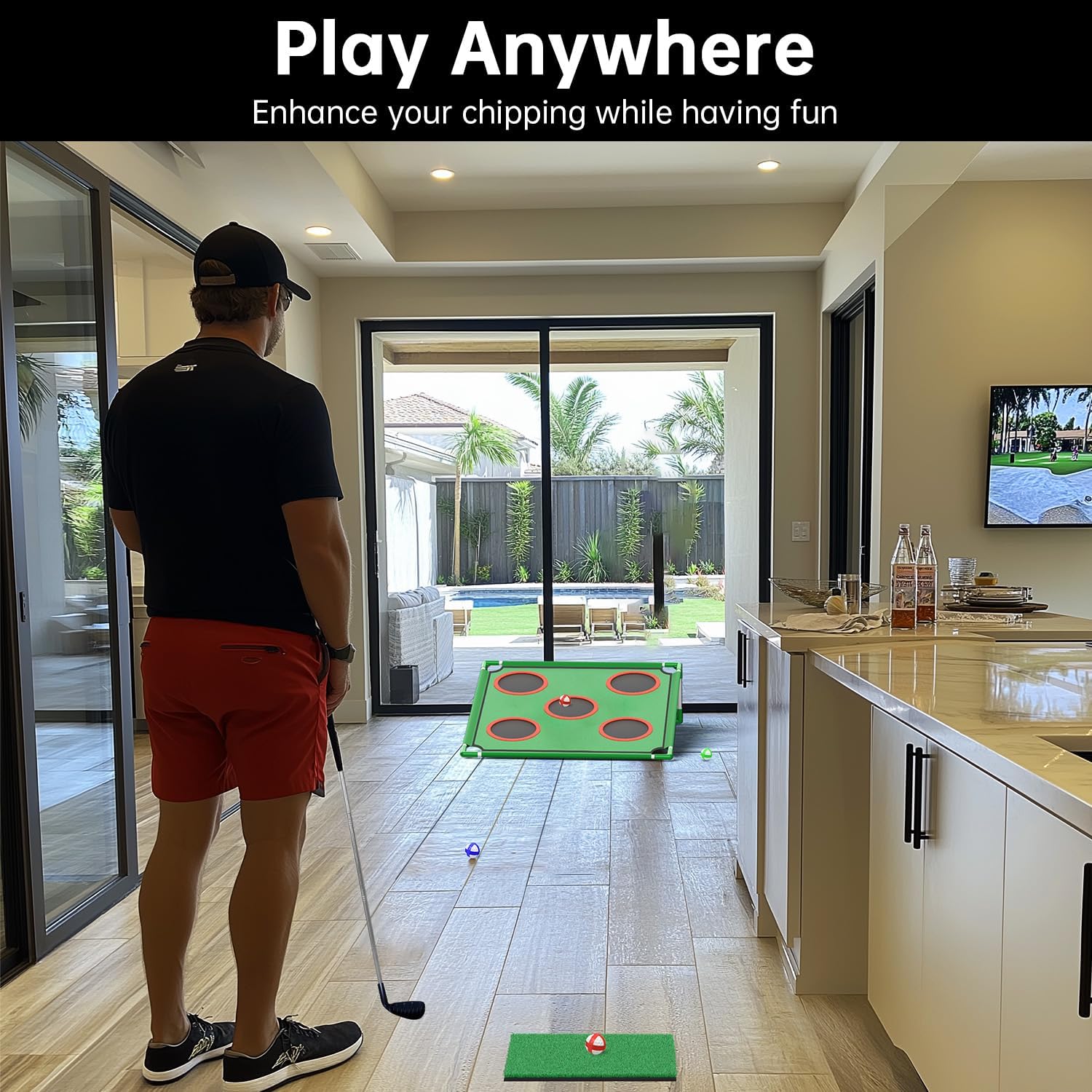 Golf Pong Indoor & Outdoor Set Game for Christmas Gift