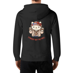 Front & Back Printing Adult Cotton Hoodie