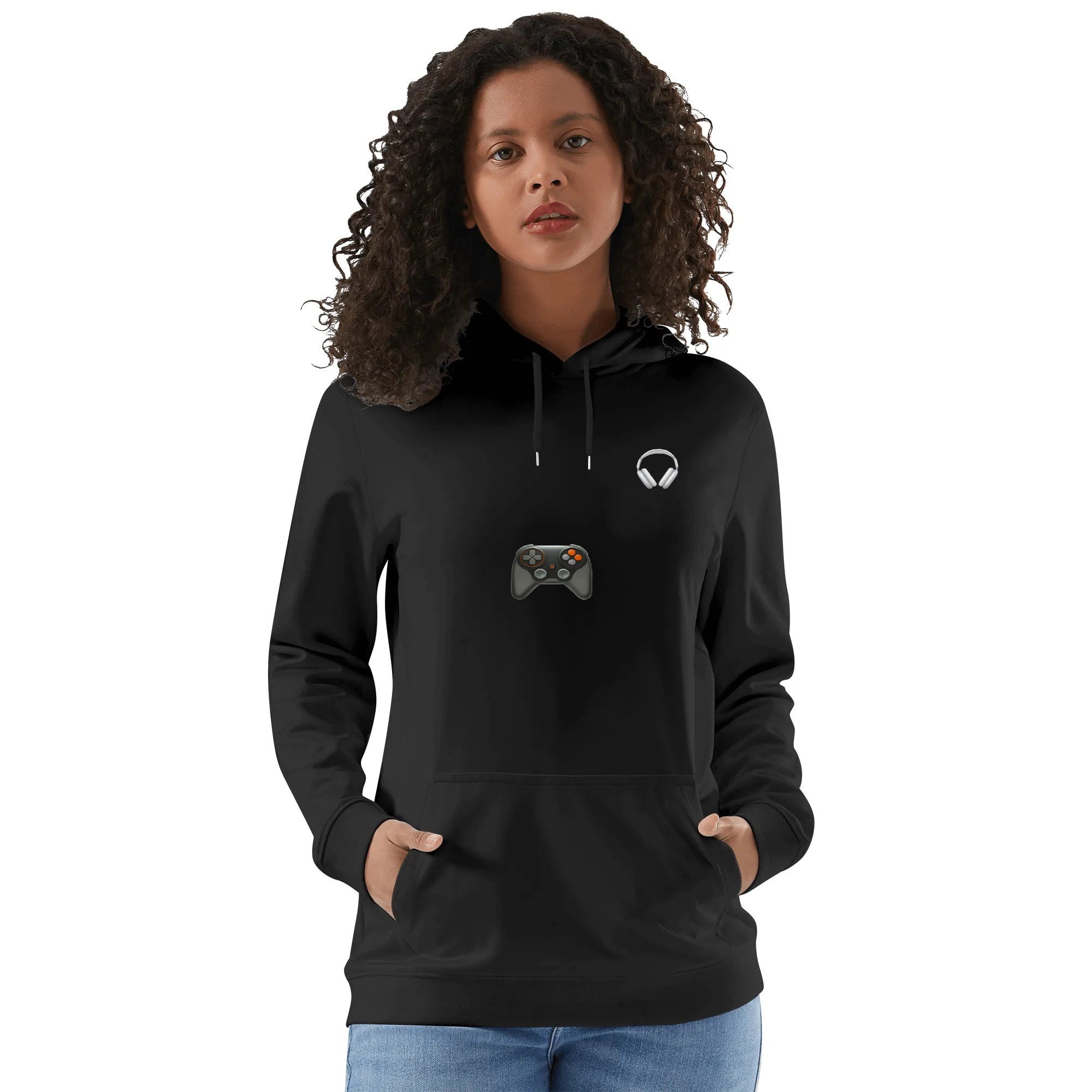 Front & Back Printing Adult Cotton Hoodie