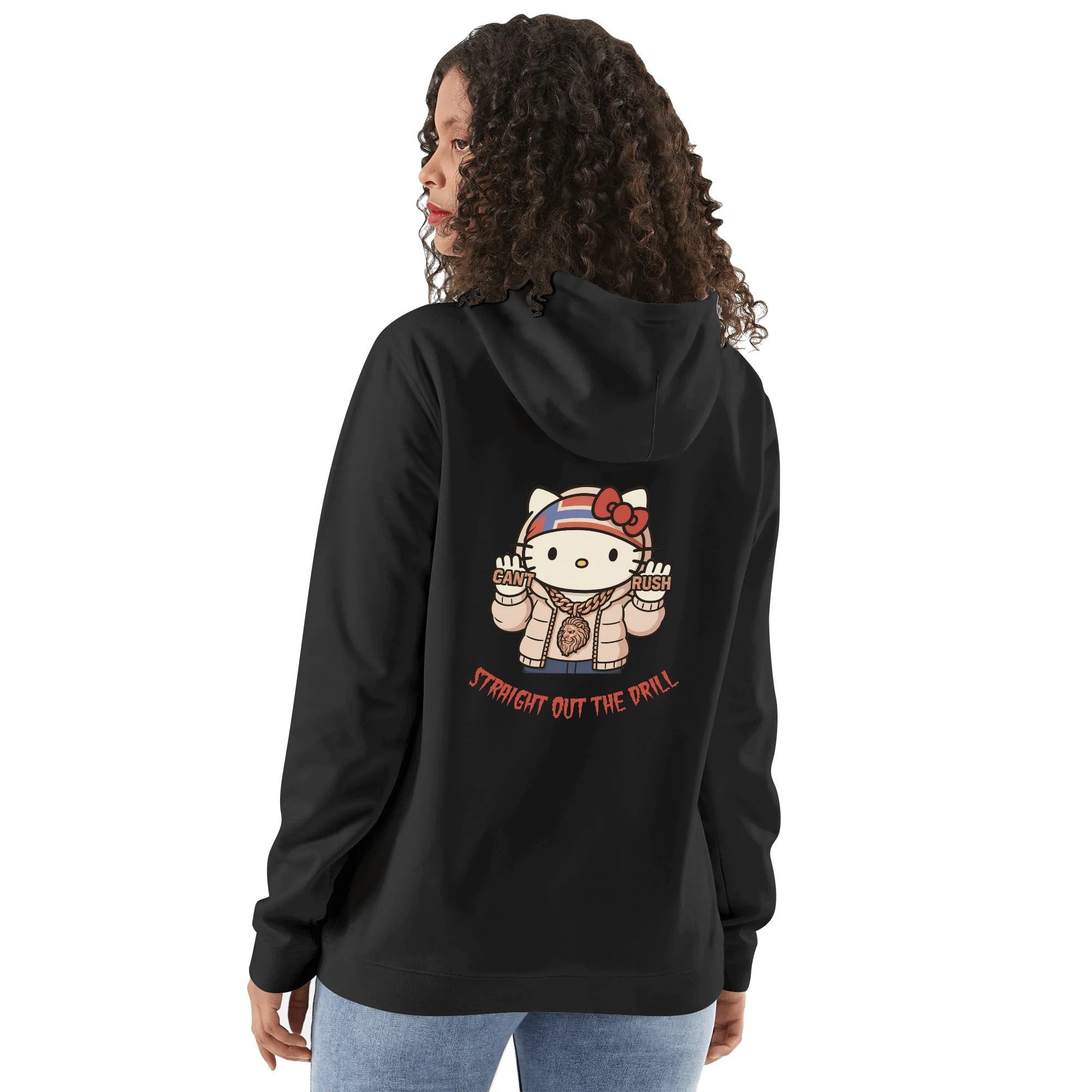 Front & Back Printing Adult Cotton Hoodie