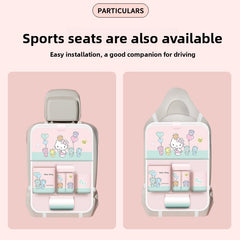 Kitty car seat back storage bag