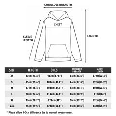 Front & Back Printing Adult Cotton Hoodie