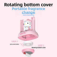 Hello kitty solar car decoration ornament perfume car freshener