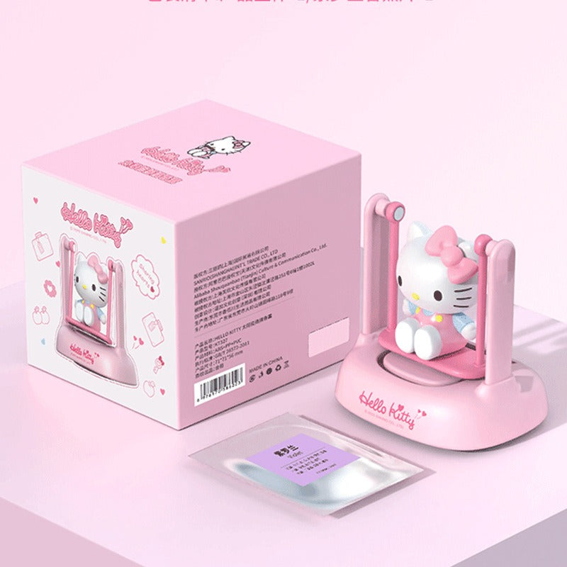 Hello kitty solar car decoration ornament perfume car freshener