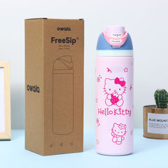 Kitty Thermos Cup Outdoor Sports Kettle Double Drink Straw Cup