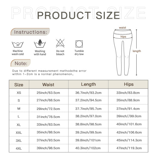 Printed Yoga Pants with 4-Way Stretch