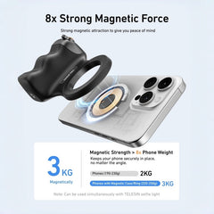 Magnetic suction handle Wireless remote control with fill light & tripod for iPhone & Android