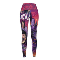 Printed Yoga Pants with 4-Way Stretch