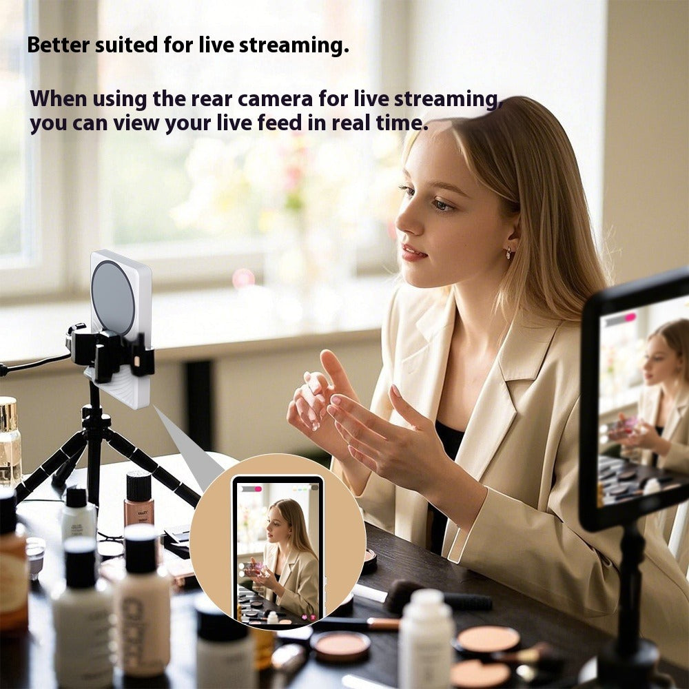 Bluetooth remote control magnetic phone Vlog selfie monitor screen 1800 mAh bettery