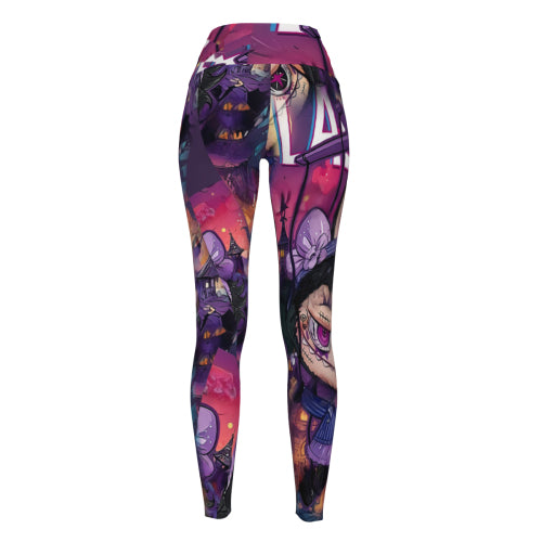 Printed Yoga Pants with 4-Way Stretch