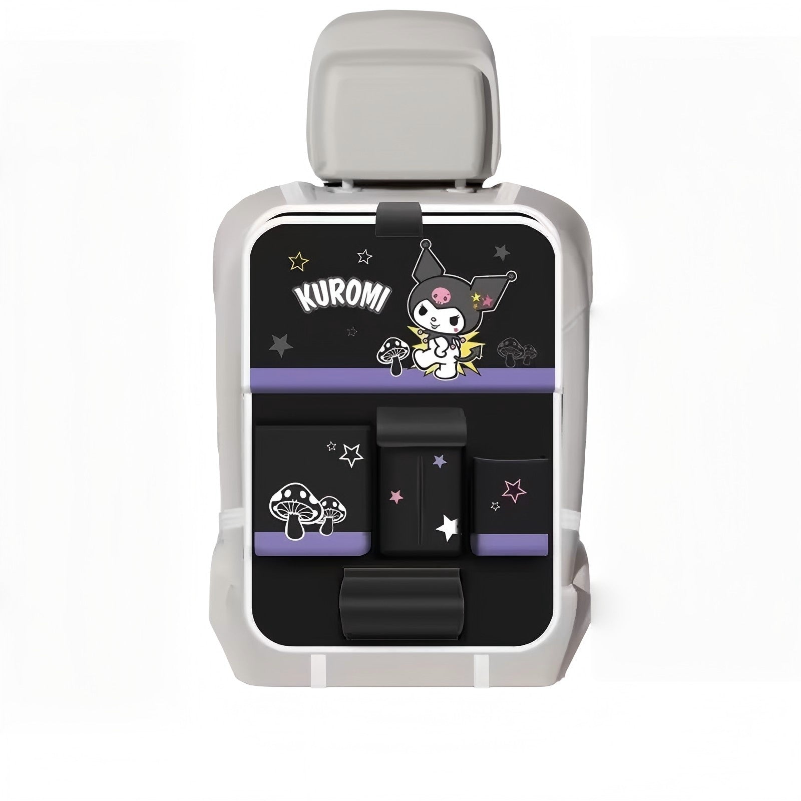 Kitty car seat back storage bag