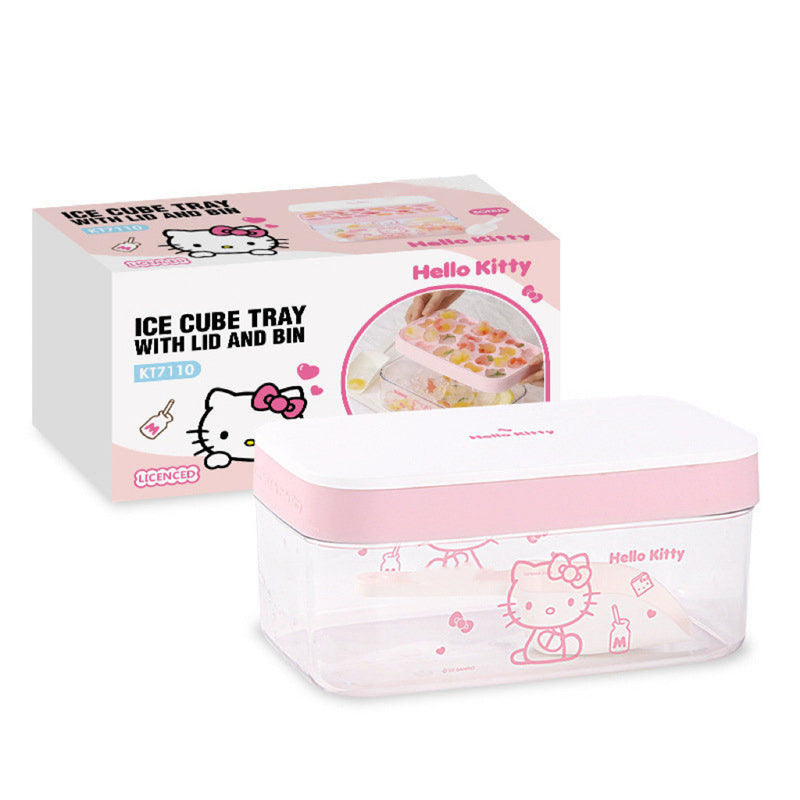 Hellokitty ice grid mold food grade silicone press ice box