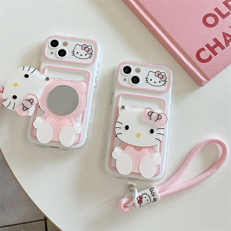 Hello Kitty phone case iphone cover with lanyard