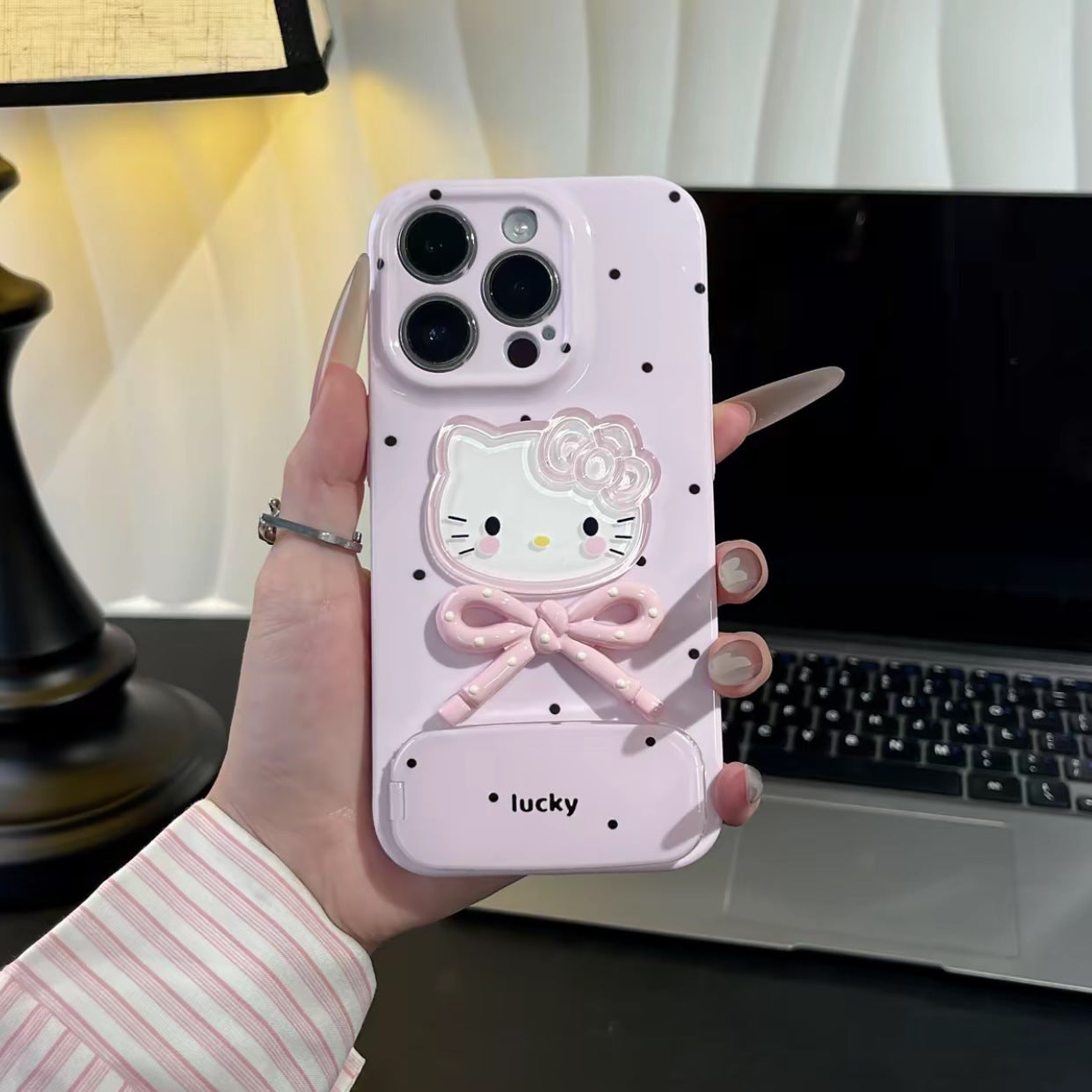 Hello Kitty phone case iphone cover with mirror phone accessories