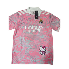 Hello Kitty Real Madrid & Barca Football Jerseys Short Sleeves