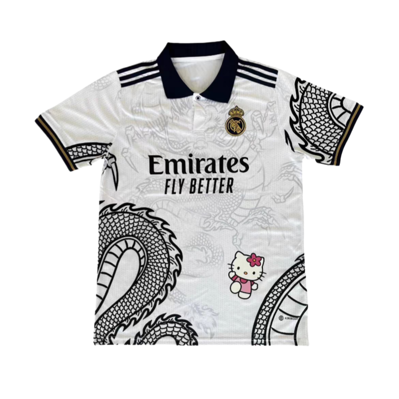 Hello Kitty Real Madrid & Barca Football Jerseys Short Sleeves