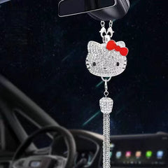 Hello Kitty diamond-encrusted car pendant car accessories