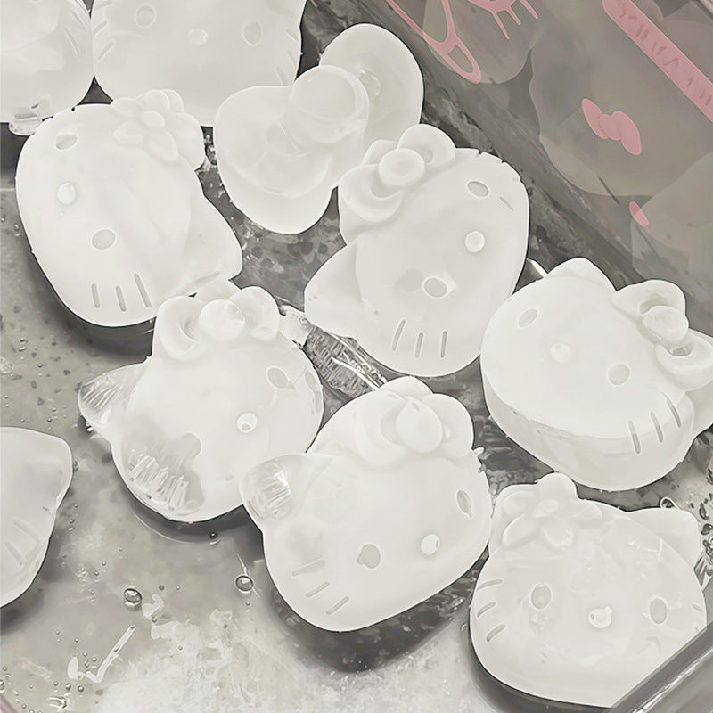Hellokitty ice grid mold food grade silicone press ice box