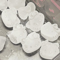 Hellokitty ice grid mold food grade silicone press ice box