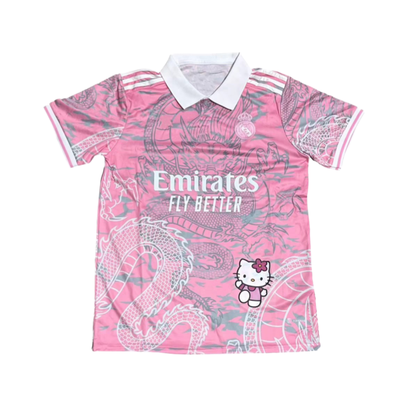 Hello Kitty Real Madrid & Barca Football Jerseys Short Sleeves