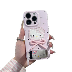 Hello Kitty phone case iphone cover with mirror phone accessories