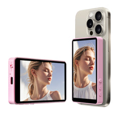 Bluetooth remote control magnetic phone Vlog selfie monitor screen 1800 mAh bettery