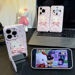 Hello Kitty phone case iphone cover with mirror phone accessories