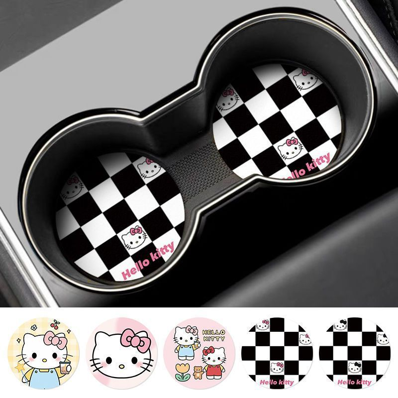 Hello kitty Car Coaster cup mat car accessories
