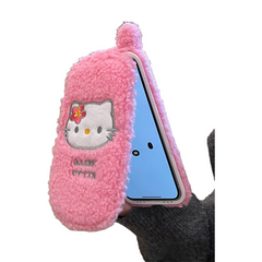 Hello Kitty Plush Flip Mirror Phone Case