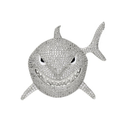 Men's Shark Pendant Necklace with Zircon 6ix9ine Style